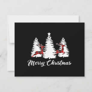 Carte Chemise de Noël pour femmes Buffalo Plaid Rein
