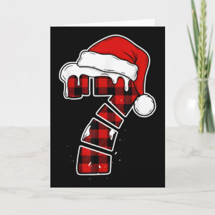 Carte Chemise de pyjama de Noël drôle 67 Six Sept Mème B
