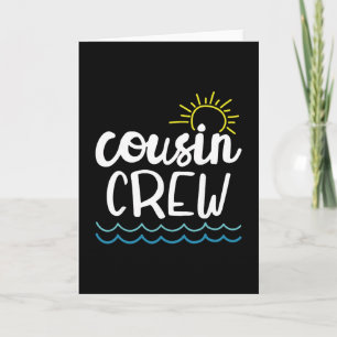 Carte Chemise d'équipe de cousins pour adultes et enfant
