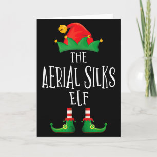 Carte Chemise Elf en Soie Aérienne Pyjama Famille Assort