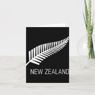 Carte Chemise fern Nouvelle-Zélande noire pour femmes Ch