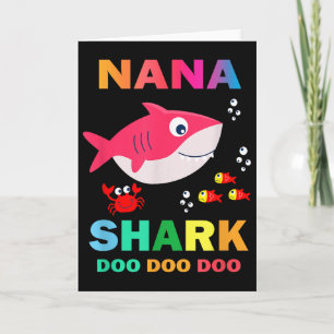 Carte Chemise Nana Shark, Cadeau de la fête des Pères de