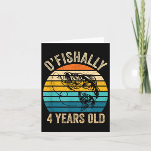 Carte Chemise Ofish 4 ans 4e anniversaire Vintage Wi-Fi