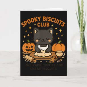 Carte Chemise Soky Biscuits Club Chat Drôle Halloween Cu