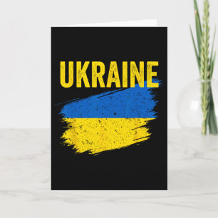 Carte Chemise ukrainienne drapeau ukrainien