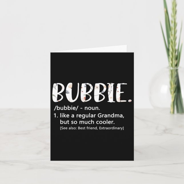 Carte Chemises Bubbie pour femmes idée de fête des mères (Devant)