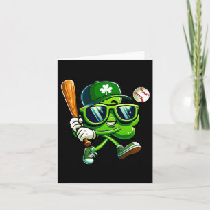 Carte Chemises de baseball shamrock drôle Jour de la Sai