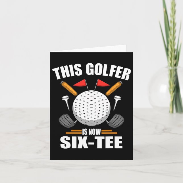 Carte Chemises De Golf Anniversaire Pour Hommes 60e Anné (Devant)