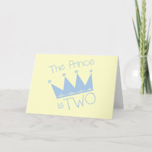 Carte Chemises et cadeaux Prince Crown 2e anniversaire