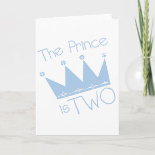 Carte Chemises et cadeaux Prince Crown 2e anniversaire