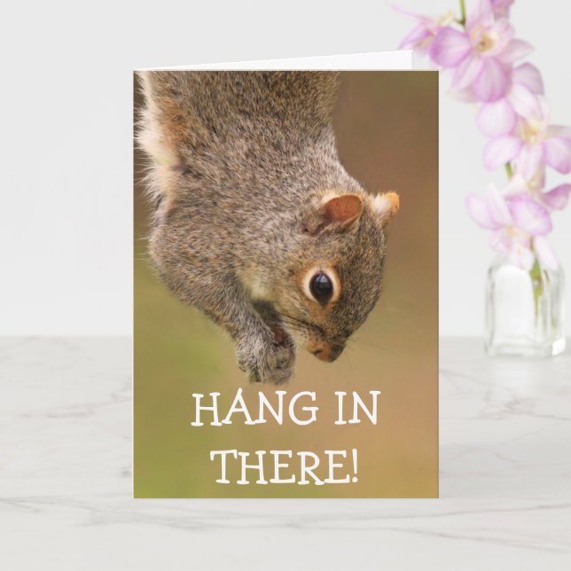 Carte Chemo Support Cute Squirrel (Orchidée)