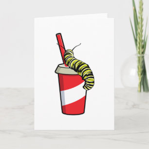 Carte Chenille avec boisson