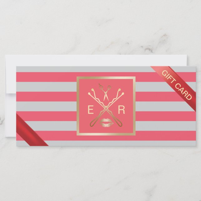 Carte Chèques-cadeaux | Salon de beauté moderne Coral Gr (Devant)