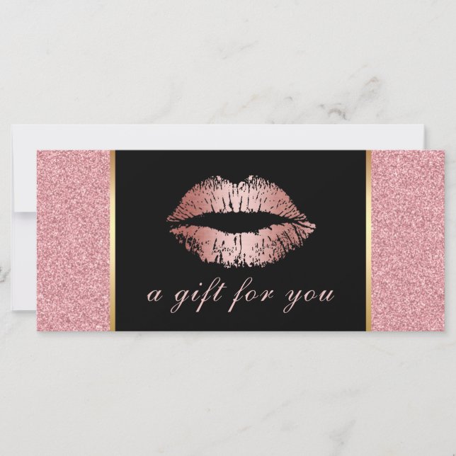 Carte Chèques-cadeaux | Salon des lèvres de Parties scin (Devant)
