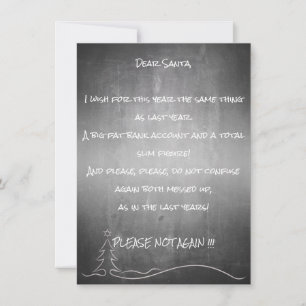 Carte Cher bon Père Noël
