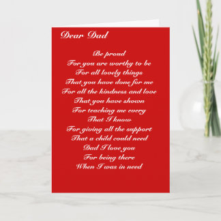 Carte Cher papa fête des pères hommage