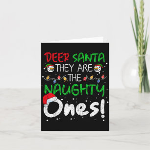Carte Cher Père Noël, Ce sont les vilains Drôle de Noël