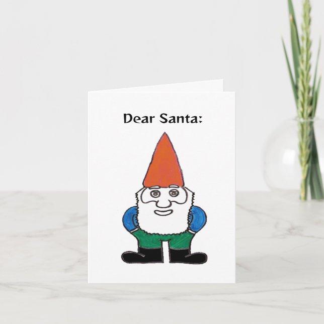 Carte Cher Père Noël : définition humoristique (Devant)