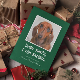 Carte CHER PÈRE NOËL JE PEUX EXPLIQUER Ajouter VOTRE Pho