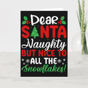 Carte Cher Père Noël Méchant Mais Sympa à Tous Les Floco