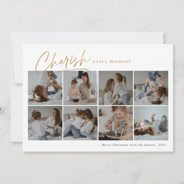 Carte Chercher chaque instant photo collage moderne (Devant)