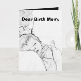 Carte Chère mère de naissance