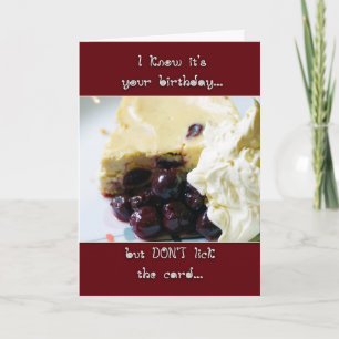 Carte Cherry and Kirsch Cheesecake Birthday Card