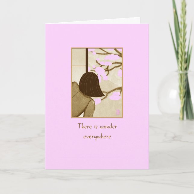 Carte Cherry Blossoms Il ya Wonder Card (Devant)