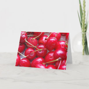 Carte Cherry greetings card