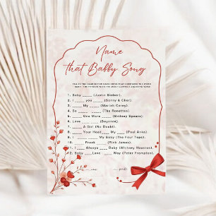 Carte Cherry on Top Baby Song Game Douche à bec rose
