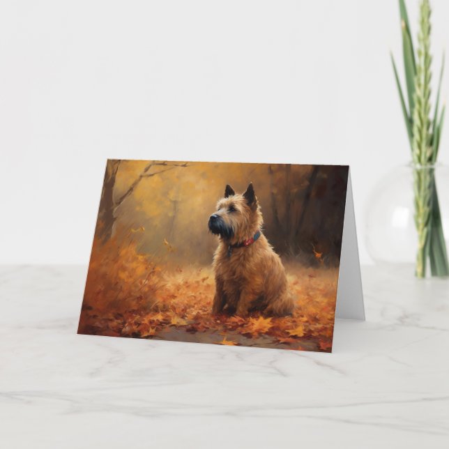 Carte Chesapeake Bay Terrier en congé d'automne (Devant)