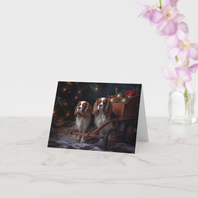 Carte Chesapeake Bay Terrier Snowside Noël (Orchidée)