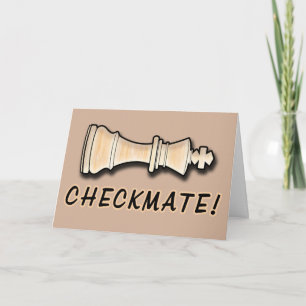 Carte Chess Win Félicitations Checkmate