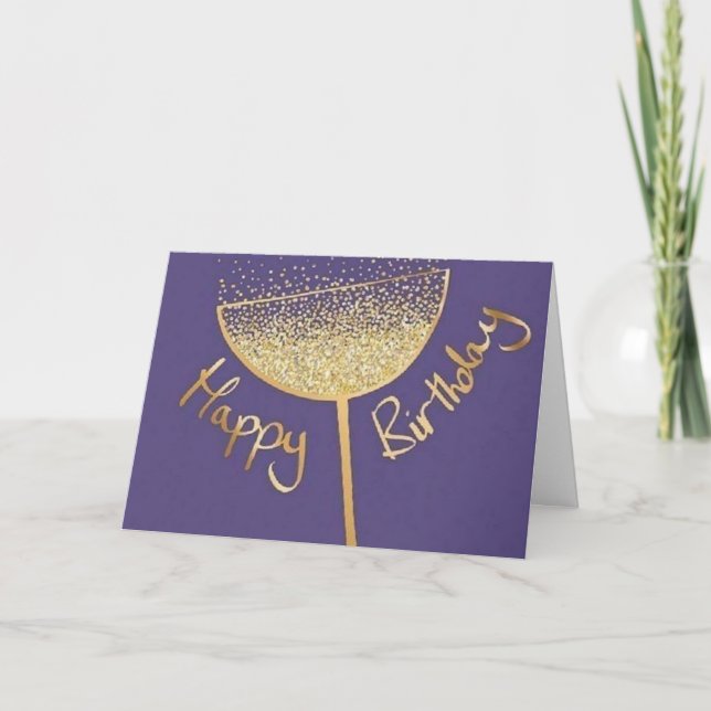 CARTE CHEURS ET SALUTATIONS POUR **VOTRE ANNIVERSAIRE** (Devant)