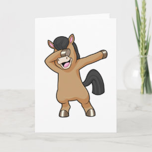 Carte Cheval au Dab de danse Hip Hop