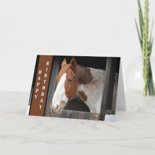 Carte Cheval au gingembre à la ferme Juste une fille qui