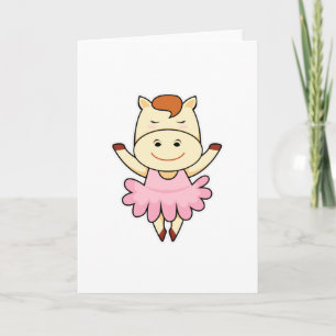 Carte Cheval comme Ballerina dans Ballet
