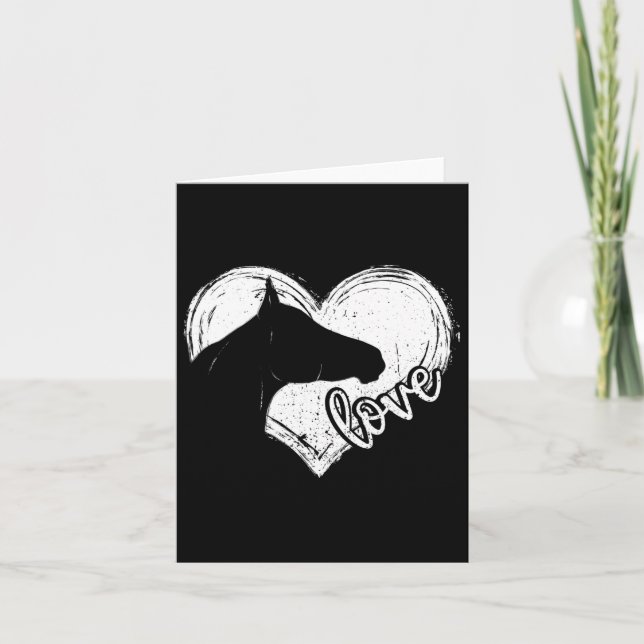 Carte Cheval Cute Cheval Equestre Filles Garçons équitat (Devant)