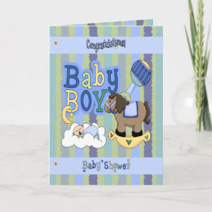 Carte Cheval de basculage de garçons