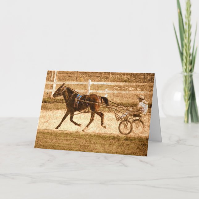 Carte Cheval de course de Standardbred (Devant)