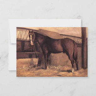 Carte Cheval de la baie rougeâtre sur les tables
