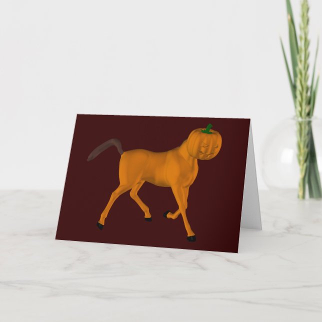 Carte Cheval d'Halloween (Devant)