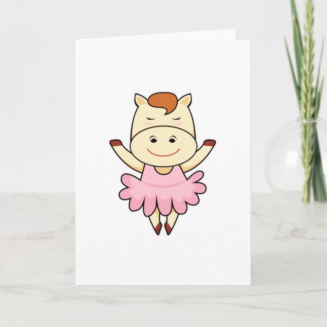 Carte Cheval en ballerine dans un ballet (Devant)