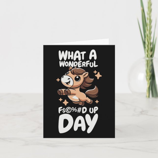 Carte Cheval Équitation - Rider Forcé Journée (Devant)