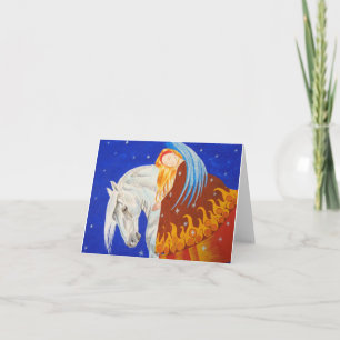 Carte Cheval et Ange
