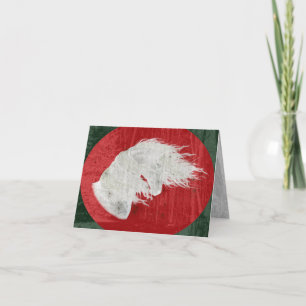 Carte Cheval Frison Wonderland Hiver 3