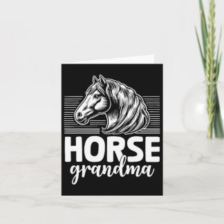 Carte Cheval Grand-mère Chevaux équitation