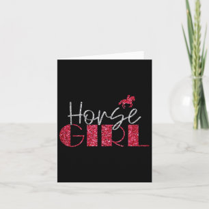 Carte Cheval Lover Girl Love Ride Chevaux équestre Cheva