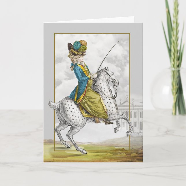 Carte Cheval Marie Antoinette (Devant)