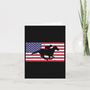 Carte Cheval Nous Équitation Drapeau Horseback Course Pa